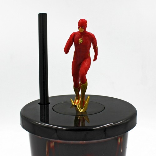 The Flash + Batman Tasse Topper Kunststoff mit Stroh Film Sammlerstück Set 2-teilig - Bild 7 von 21