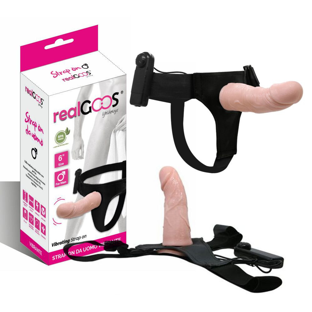 Strap on fallo realistico indossabile cavo per lui strap on da uomo vibrante vib