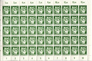 Stamp-Germany-Mi-762-Sc-B188-1940-Sheet-WWII-Reich-Collecting-World-Globe-MNH