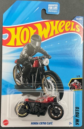 Hot Wheels HONDA CB750 CAFE, Red/Black, G-Case, ** BOX SHIPPING **