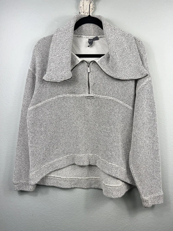 sweaty-betty restful boucle half zip sweatshirt