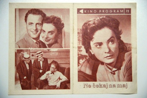 DON'T WAIT UNTIL MAY 1957 METKA GABRIJELCIC RARE SLOVENIAN EXYUGO MOVIE PROGRAM