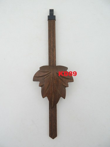 Pendolo per Orologio Pendolo Cucù Foglia Vite Medio Modello Marrone Scuro - Picture 1 of 2