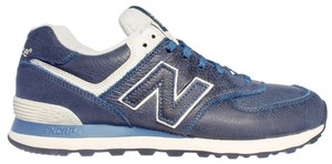 Scarpe sportive uomo New Balance ML574LUB blu bianco pelle Scarpe sportive uomo New Balance ML574LUB blu bianco pelle