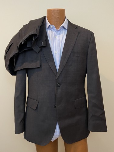 Hugo Boss Men's Johnstons1/Lenon 100% Wool Suit Lanificio Tesse Biella 40S EUC