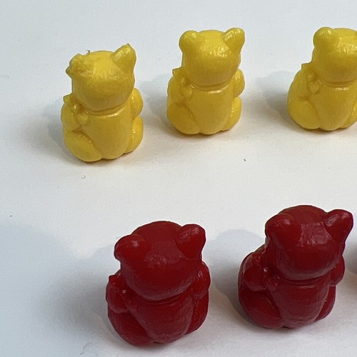 MB Teddy Bear Bingo Color Perception Game 1977 1985 Replacement Lot of 18 Pieces - Picture 14 of 14