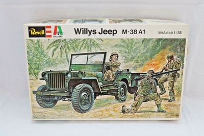 REVELL ITALAEREI H-2135 WILLYS JEEP M-38 A1 MIT 3 SOLDATEN ...