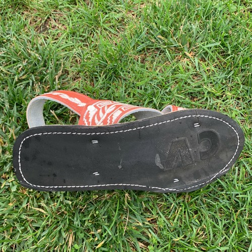 Men's Handmade Embroidered Sandals Huaraches de Hombre Bordado Cruzado Michoacan - Picture 12 of 14