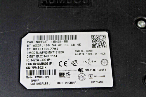 FL3T14B428RB Chassis ECM Communication Voice Recognition Module 4M9 332 B4 - Picture 2 of 4