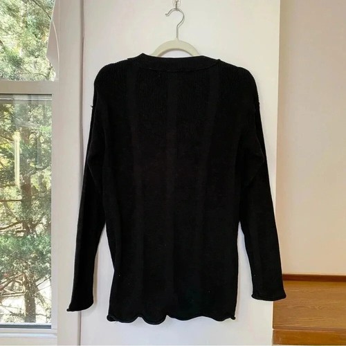 NWT Free People Beach Oasis Set Black Crop Cardigan Sweater Shorts 2 Piece Sz XS - Picture 8 of 14