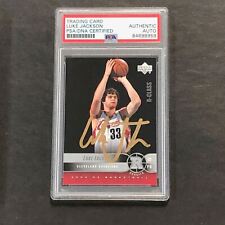 2004-05 Upper Deck Basketball #99 Luke Jackson Signed Card AUTO PSA Slabbed RC C