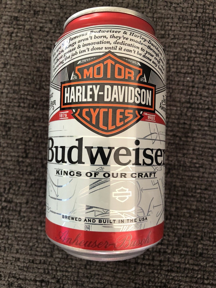 2) BUDWEISER BEER HARLEY DAVIDSON LIMITED EDITION CAN DON'T