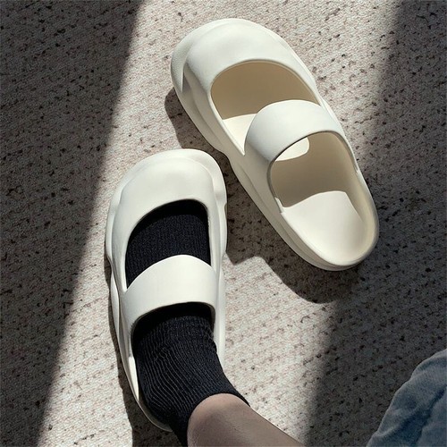 Women's summer slippers non-slip breathable soft slip-on waterproof sandals - Picture 6 of 8