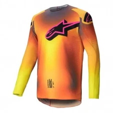 Alpinestars (Adult) MX Jersey - SuperTech LIPAN (Yellow/Pink)