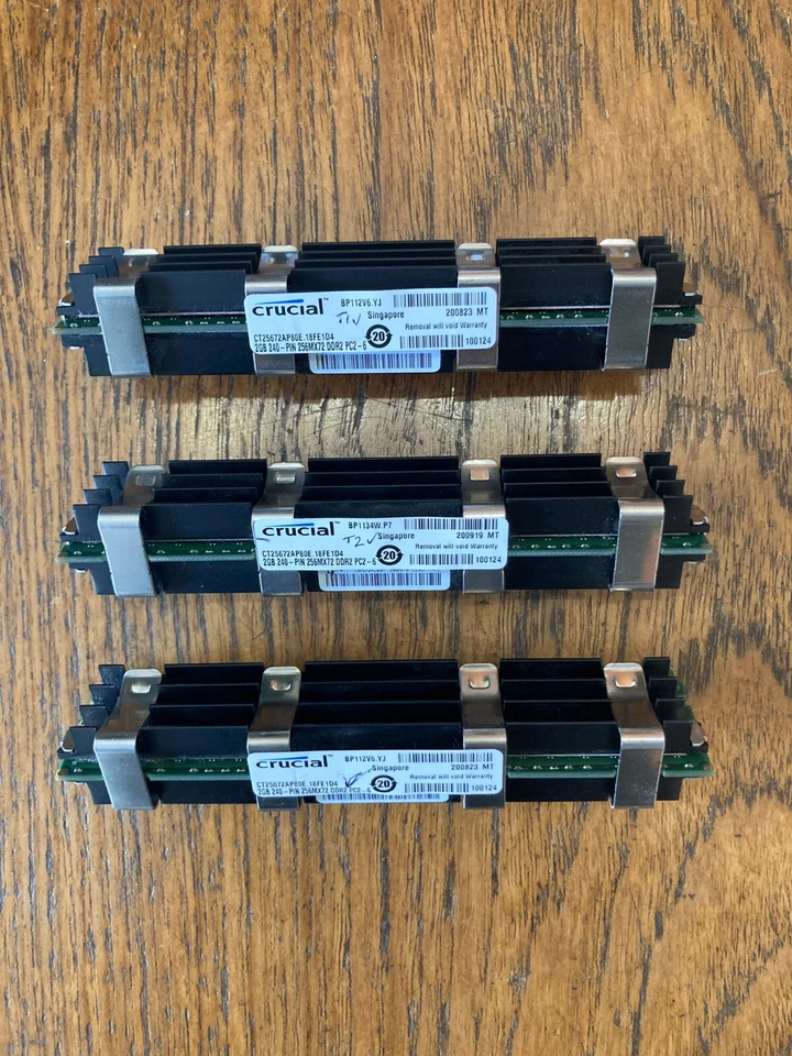 2 GB RAM 800mhz DDR2 PC2-6400 FB-DIMM 240pin ECC from Mac Pro 3,1 (early 2008) - Image 2 of 4