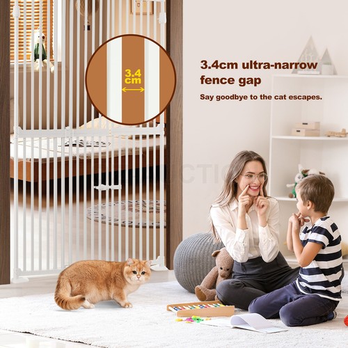Safety Gate Pet Dog Cat Extra Tall Fence Enclosure Retractable 190 to 250cm - Picture 51 of 79