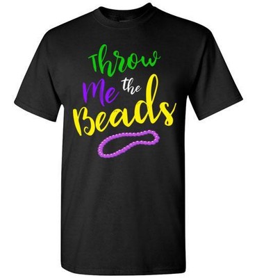Mardi Gras Muscle Shirt TooLoud Throw Me The Beads Mardi Gras Muscle Shirt TooLoud Throw Me The Beads