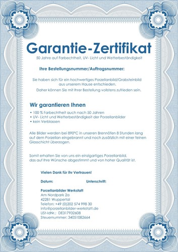 HERZFORM GRABBILD- Ihr individuell gestaltetes Grabbild mit 50 Jahre Garantie. - Bild 4 von 4