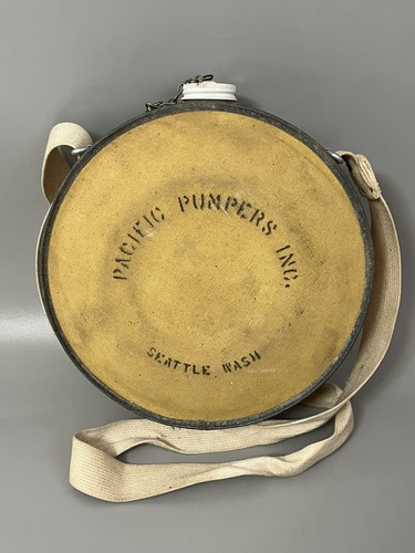 Vtg 4QT OASIS CANTEEN -Pacific Pumpers Inc- Seattle WA - Fire Fighter Water Pump