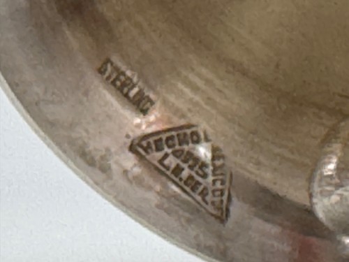 Sterling Silver Hand Table Dinner Bell Grape Leaf Motif Handle Mexico 39g - Picture 3 of 5