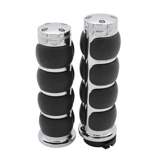 7/8" Handlebars Hand Grips For Cruiser Chopper Bobber Cafe Racer Touring Bike - Bild 9 von 12