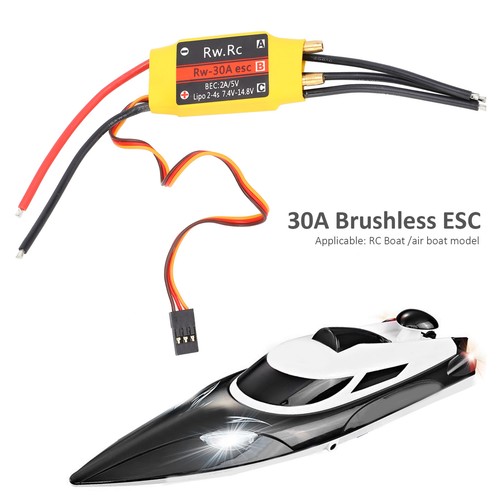 30A ESC Brushless Water Cooling Electric Speed Controller ESC For RC Boat H EJ