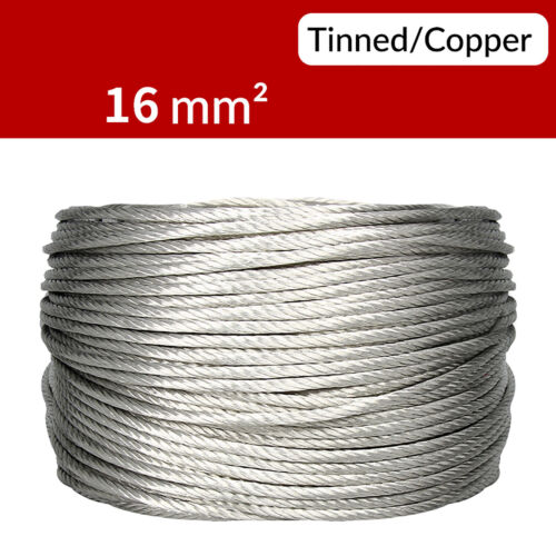 Runde Masseband Kupfer+Kabelschuh Kupfergeflecht 2.5mm²-120mm² Kupfer/Verzinnt - Picture 19 of 32