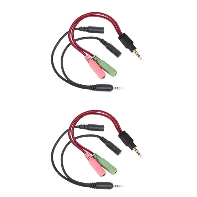 4 pcs Kopfhörer und Mikrofon Jack Audio Splitter Jack Kopfhörer Adapter UN10141 4 pcs Kopfhörer und Mikrofon Jack Audio Splitter Jack Kopfhörer Adapter UN10141
