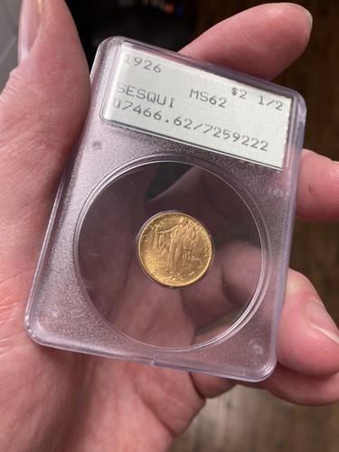 Rattler MS62 1926 Gold Sesquicentennial Commemorative Quarter Eagle $2.5 2 1/2 - Picture 4 of 21