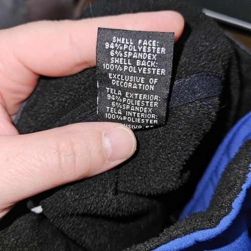 Snozu Boys Blue Soft Shell Jacket Fleece Lined Full Zip Size Medium 10/12 READ - Picture 14 of 14