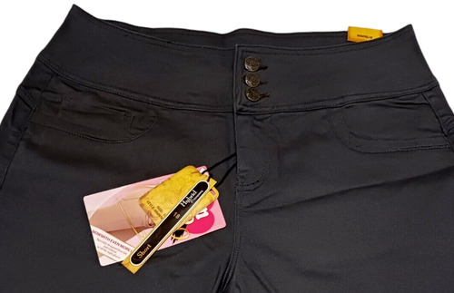 NEW Hybrid & Co Womans Plus Sz 18 Shorts Gunmetal Gray Stretch Bum Lifter 3.0 - Picture 2 of 4