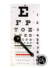 EMI Occluder Set Snellen Eye Chart Eye Test Exam 22 x 11 Inch 2 Pieces