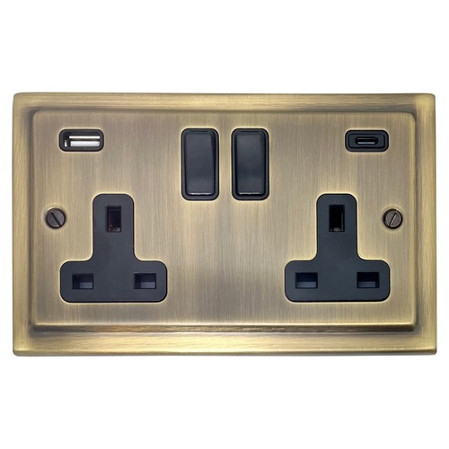 G&H Light Antique Brass TLABB Light Switches, USB Plug Sockets, Dimmers, Toggles - Picture 5 of 44