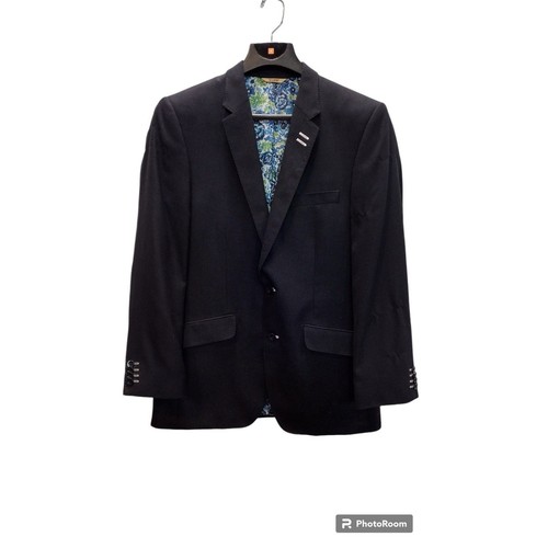 Haggar Men's Navy blue 1926 Originals Sport Coat Blazer Blue floral lining 40R - Picture 1 of 6