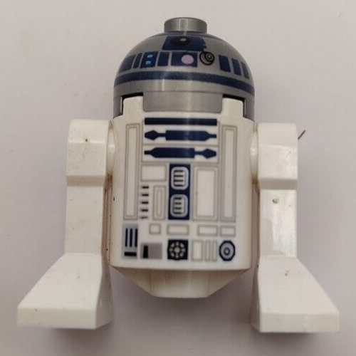 Lego R2D2 Minifigure Star Wars Droid Original 2 piece White and Blue - Picture 1 of 2