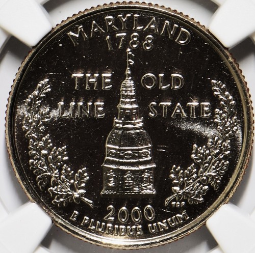 2000-P Maryland Quarter NGC MS-66 PL; Very Scarce - Picture 3 of 6