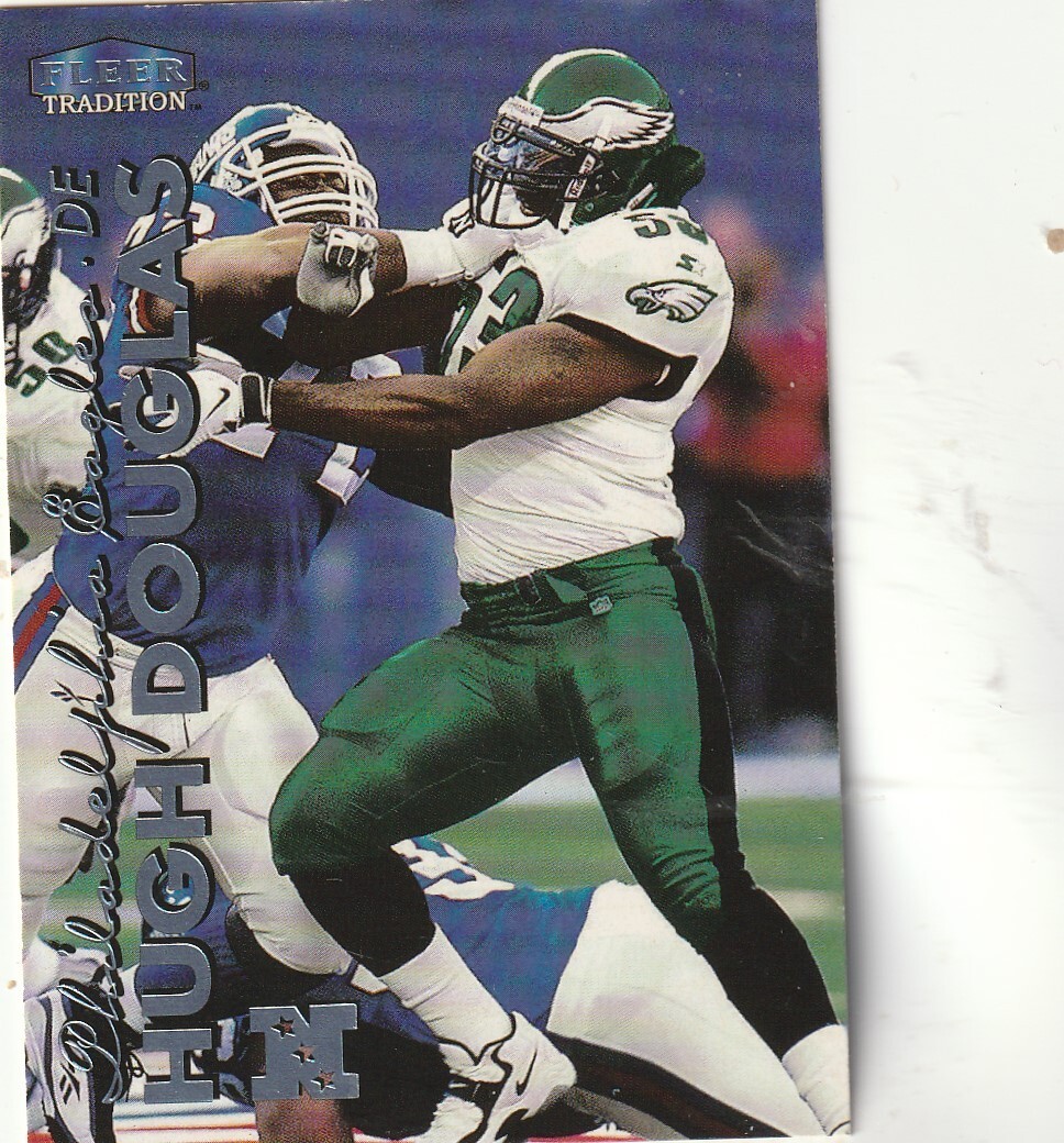 FREE SHIPPING-MINT-1999 Fleer Tradition Hugh Douglas #91 EAGLES
