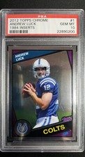 2012 Topps Chrome Andrew Luck #1  - 1984 Inserts PSA 10 TOUGH