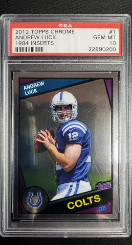 2012 Topps Chrome Andrew Luck #1 - 1984 Inserts PSA 10 TOUGH - Bild 1 von 2