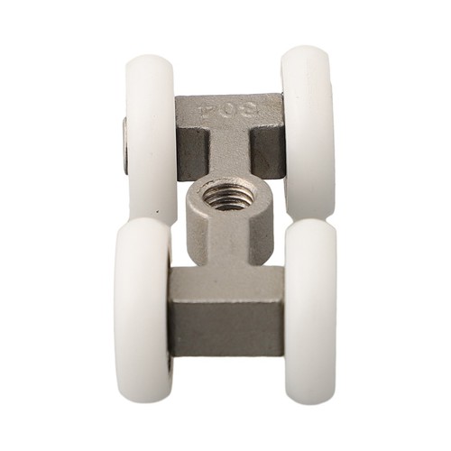 Rodamiento de rodillos para puerta corredera de 1/2 pieza ruedas colgantes para puertas correderas de hogar nuevo - Imagen 12 de 48