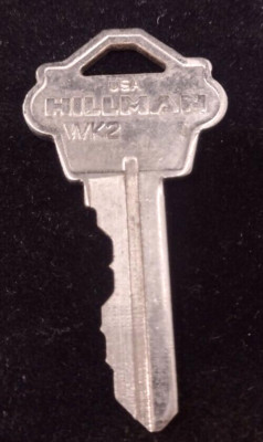 Vintage Key Hillman USA Marked ''WK2 Appx 2  Padlocks Sliding Door House Gate