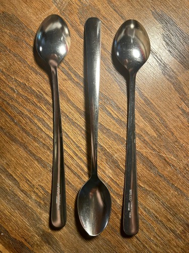 Spoon Ice Tea Walco 8” 18CR #7204E. Stainless Steel 2 Doz .(24pcs) - Picture 2 of 5