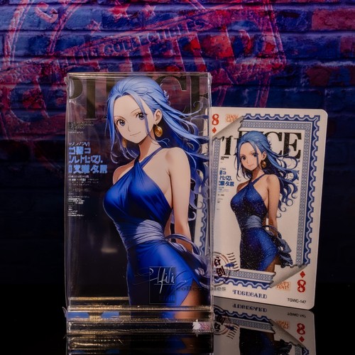 Nefertari Vivi Acrylic Block Brick &Foil Card Acrylic Clear Display One Piece