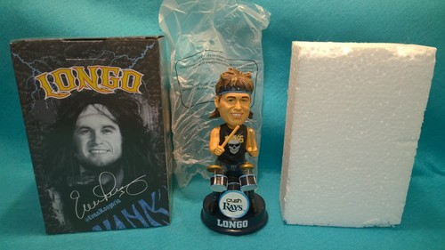 Evan Longoria 80's Hair Band Bobblehead Tampa Bay Rays - Figurine - SGA Figure - Picture 2 of 12