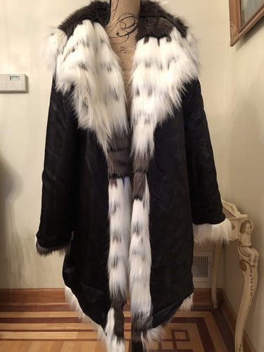 Donna Salyers Fabulous Furs Alter Ego Fur Shawl Collar Coat - Picture 3 of 9