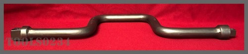 W286 1/2" dr x 3/4" dr Dual Drive Socket Speed Handle Non Sparking 16" OAL Ampco - Picture 2 of 4