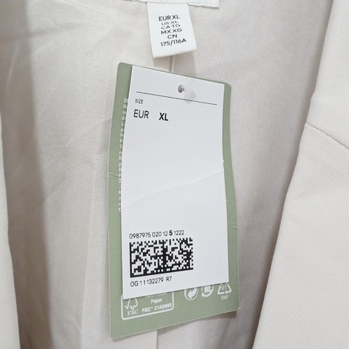 H&M - Oversized Jacket - Blazer - Light beige - Size: XL - Picture 6 of 6