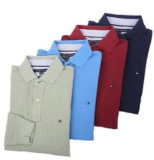 Tommy Hilfiger Men's Long Sleeve Classic Fit Polo Rugby - $0 Free Ship