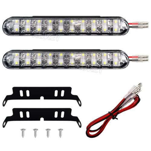 2pcs 12V Universal 20LED Weiß Tagfahrlicht Tagfahrleuchten DRL Scheinwerfer AUTO - Bild 8 von 10