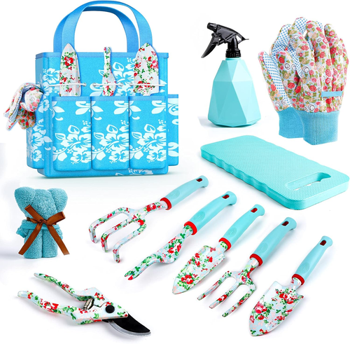 Womens Gardening Gifts Set - Floral Gardening Tools with Tote Bag - Gif - Picture 9 of 12